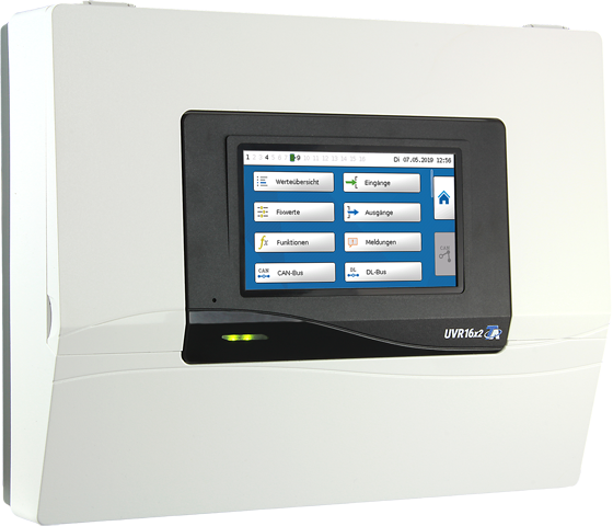 MYOC-UVR16x2 – regulador universal de calefacción y gestión de edificios